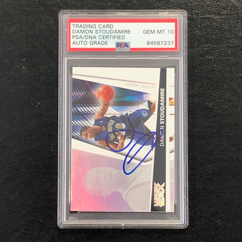 2005-06 Topps Luxury Box #36 Damon Stoudamire Signed Card AUTO 10 PSA Slabbed Grizzlies