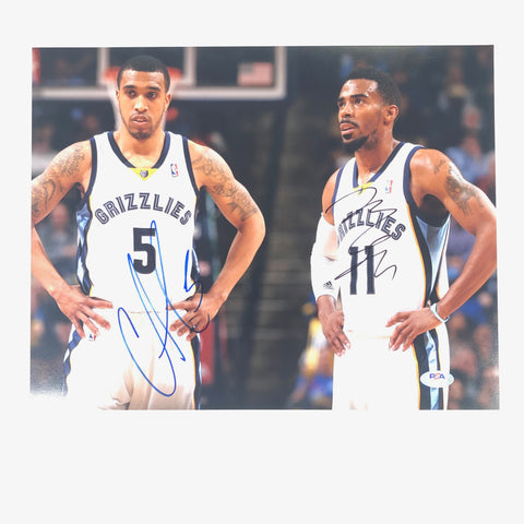 Mike Conley Courtney Lee signed 11x14 photo PSA/DNA Autographed Grizzlies