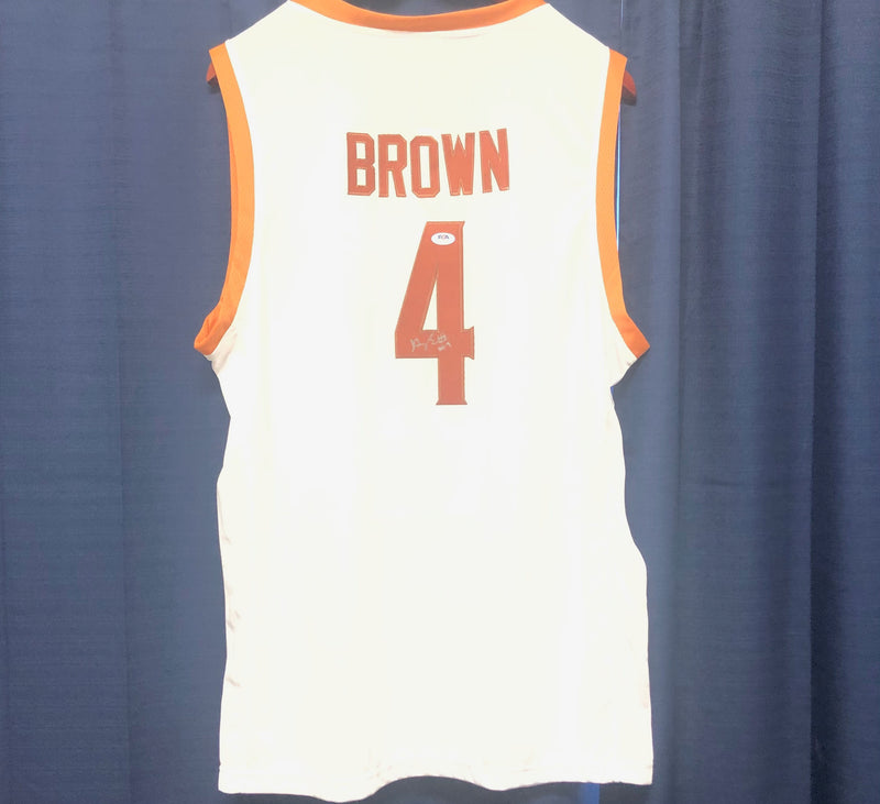 Greg Brown Signed Jersey PSA/DNA Texas Longhorns Autographed