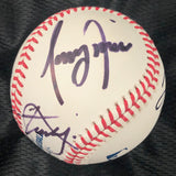 Justin Thomas Jon Rahm Tony Finau Signed Baseball PSA/DNA LOA Golfers