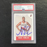 2015-16 NBA Hoops #126 Noah Vonleh Signed Card AUTO 10 PSA/DNA Slabbed Portland Trail Blazers