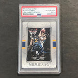 2015-16 NBA Hoops Swat Team #2 Rudy Gobert Signed Card AUTO PSA Slabbed Jazz