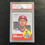 2012 Topps Heritage #375 Daniel Descalso Signed Card PSA Slabbed Auto 10 Cardinals