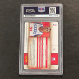 2009-10 Panini Studio #74 Thaddeus Young Signed Card AUTO PSA Slabbed 76ers