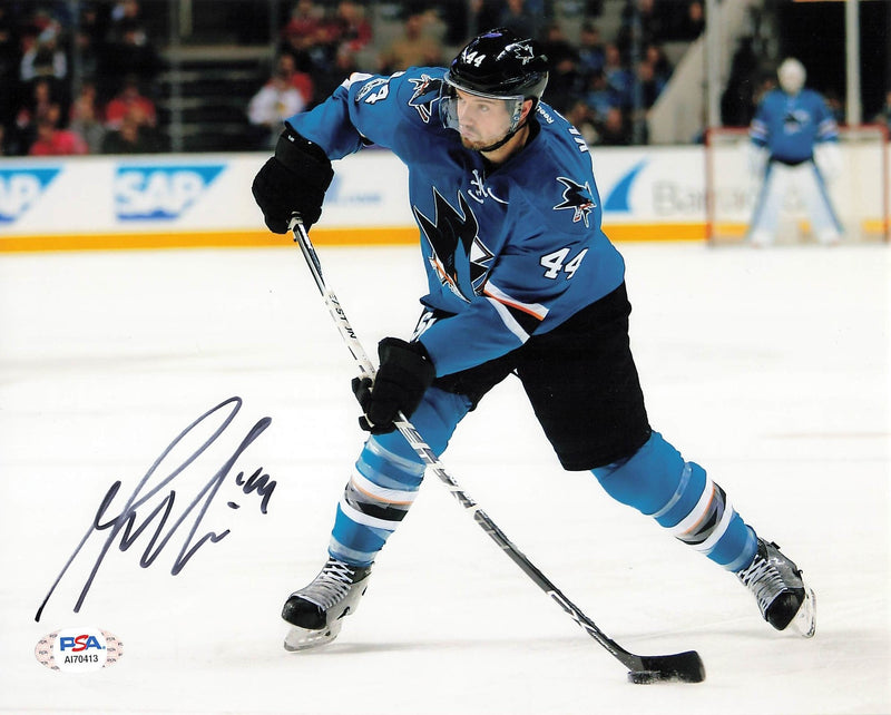 Marc-Edouard Vlasic signed 8x10 photo PSA/DNA San Jose Sharks Autographed