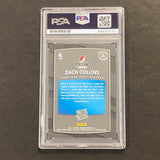 2017-18 Donruss Optic #191 ZACH COLLINS Signed Card AUTO PSA Slabbed RC Blazers