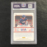 2015 Stars and Stripes #4 Albert Almora Signed Card PSA Slabbed Auto Team USA