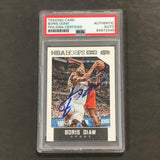 2015-16 NBA Hoops #255 Boris Diaw Signed Card AUTO PSA Slabbed Spurs