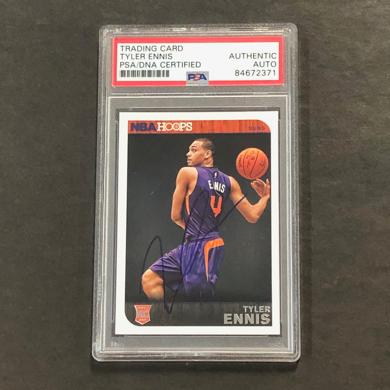 2014-15 NBA Hoops #276 Tyler Ennis Signed Rookie Card AUTO PSA Slabbed RC Suns