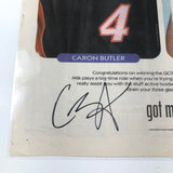 Manu Ginobili Caron Butler Signed 12x23 Advertisement PSA/DNA San Antonio Spurs Autographed LOA