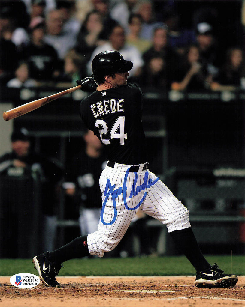 Joe Crede signed 8x10 photo Chicago White Sox BAS Beckett