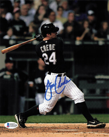 Joe Crede signed 8x10 photo Chicago White Sox BAS Beckett Autographed