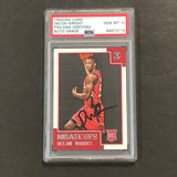 2015-16 NBA Hoops #292 Delon Wright Signed Card AUTO GRADE 10 PSA Slabbed RC Raptors