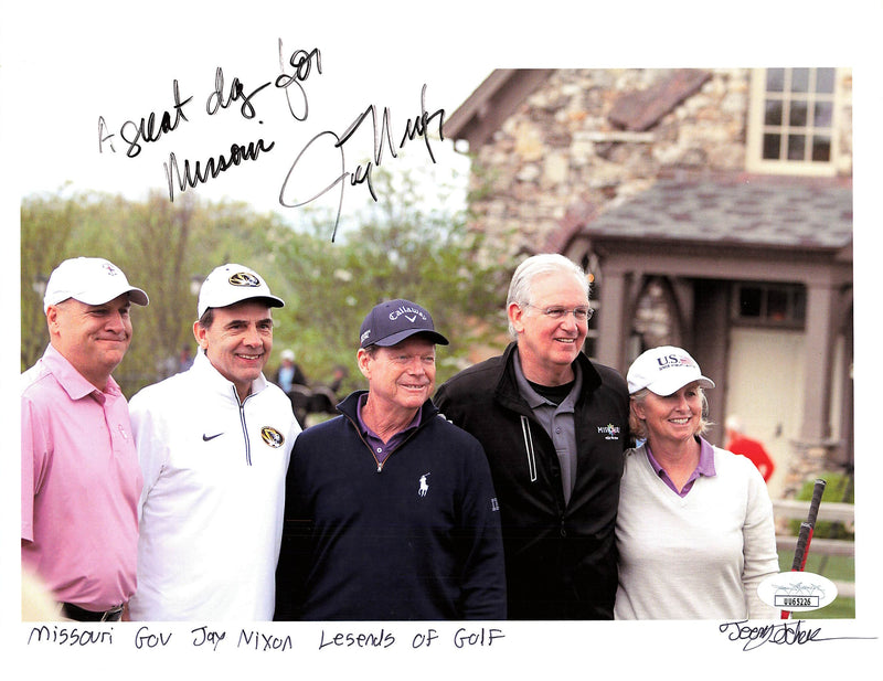 Jay Nixon signed 8.5x11 photo JSA Autographed Governor