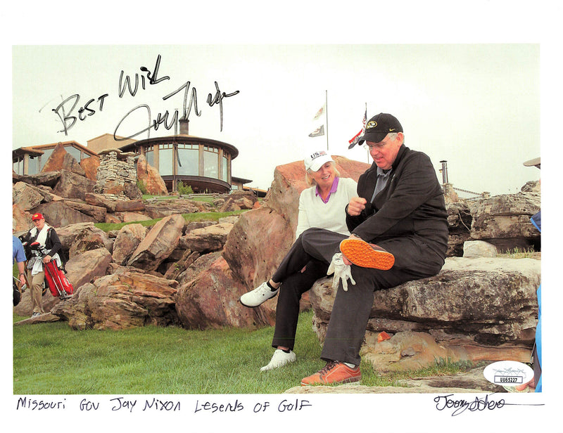 Jay Nixon signed 8.5x11 photo JSA Autographed Governor