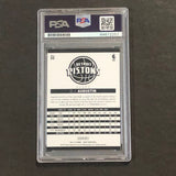 2014-15 NBA Hoops #55 D.J. Augustin Signed Card AUTO PSA Slabbed Pistons