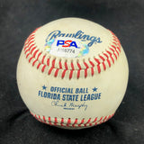 Harold Martinez signed baseball PSA/DNA Texas Rangers autographed