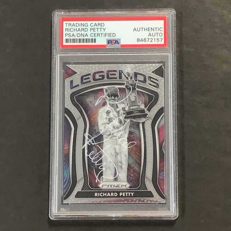 2021 Panini Prizm Racing Legends #82 Richard Petty Signed Card AUTO  PSA Slabbed Nascar
