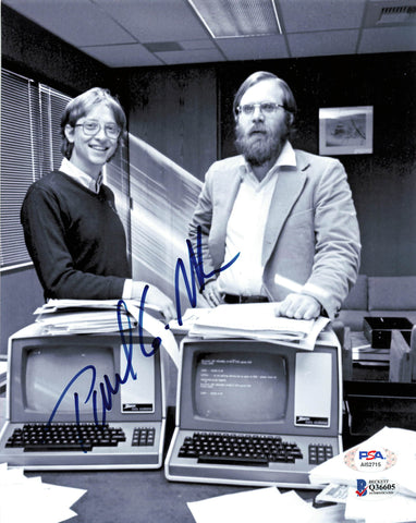 Paul Allen Signed 8x10 Photo PSA/DNA LOA Microsoft Autographed