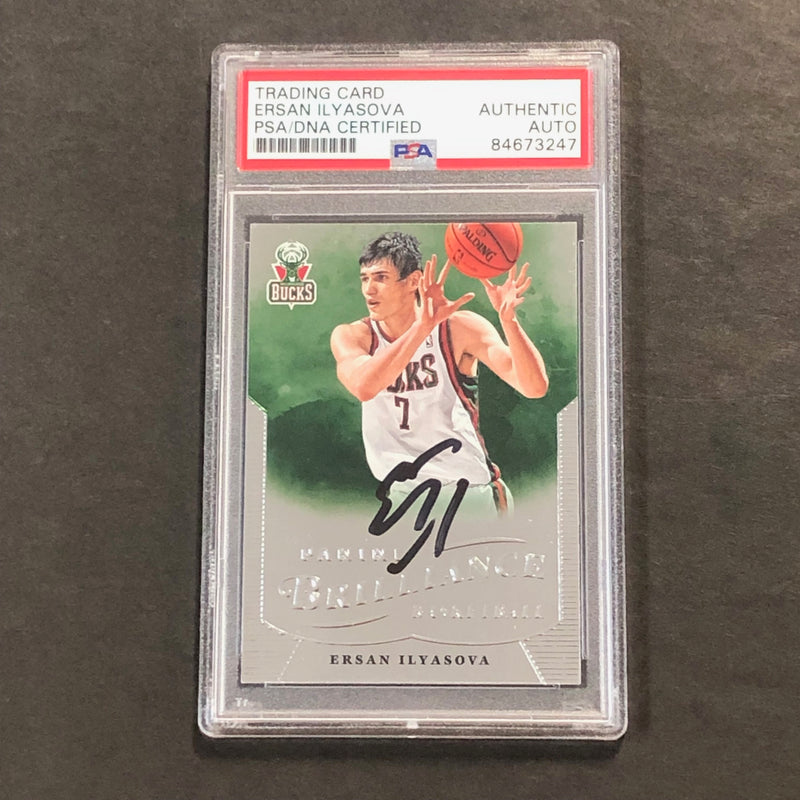 2012-13 Panini Brilliance #125 Ersan Ilyasova Signed Card AUTO PSA Slabbed Bucks