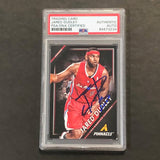 2013-14 Panini Pinnacle #218 Jared Dudley Signed Card AUTO PSA Slabbed Clippers