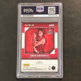 2021-22 Panini Instant #YO-34 Greg Brown Signed AUTO PSA Slabbed Trail Blazers