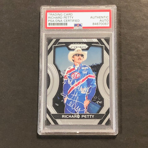 2018 Panini Prizm #47 Richard Petty Signed Card AUTO PSA Slabbed Nascar