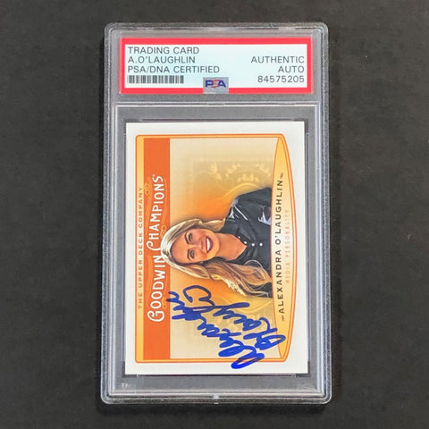 2019 Goodwin Champions #74 Alexandra O'Laughlin Signed Card PSA/DNA Encapsulated Autographed Slabbed Golf