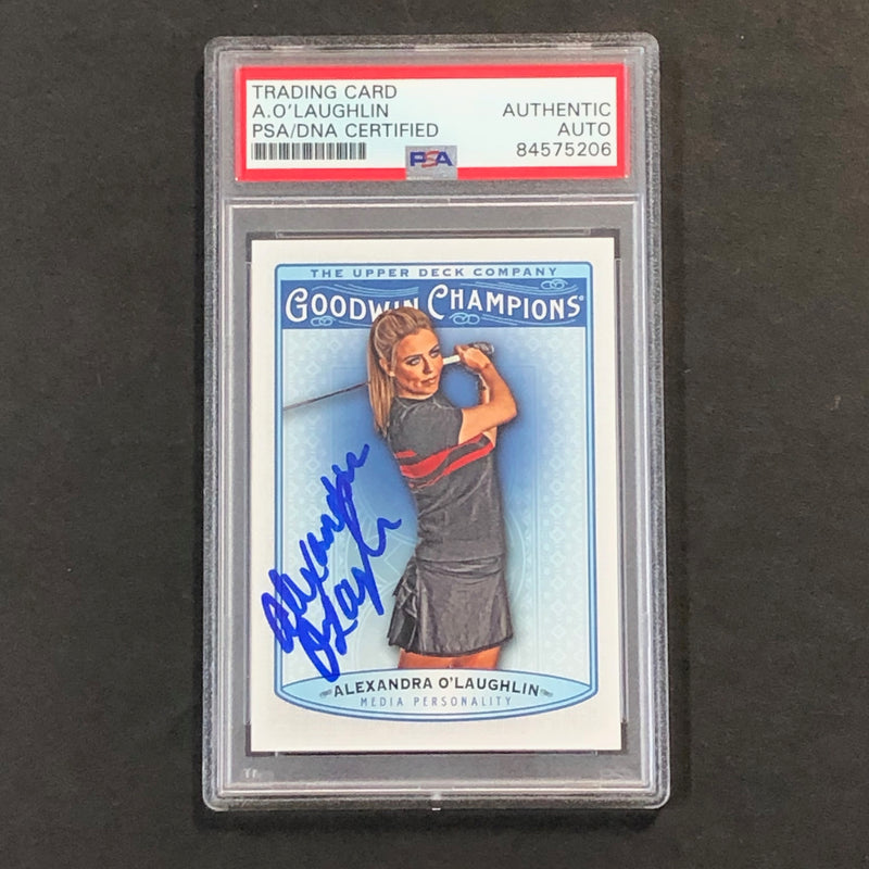 2019 Goodwin Champions #24 Alexandra O'Laughlin Signed Card PSA/DNA Encapsulated Autographed Slabbed Golf