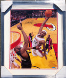 LeBron James Signed 16x20 Photo Upper Deck PSA/DNA Auto Grade 9 Framed