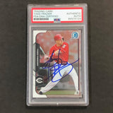 2015 Bowman Chrome #124 Todd Frazier Signed Card PSA Slabbed Auto Reds