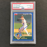 2003 Topps #558 Tim Hudson Signed Card PSA Slabbed Auto A's