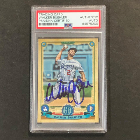 2019 Topps Gypsy Queen #192 Walker Buehler Signed Card PSA Slabbed Auto Dodgers