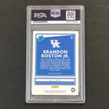 2021-22 Chronicles Draft Rated Rookie #50 Brandon Boston Jr Signed Card AUTO PSA Slabbed Kentucky