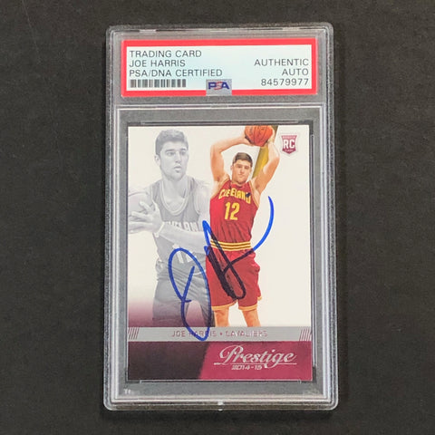 2014-15 PANINI PRESTIGE #188 Joe Harris Signed Card PSA Slabbed RC Cavaliers