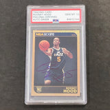 2014-15 NBA HOOPS Gold #280 Rodney Hood Signed AUTO 10 PSA Slabbed RC Jazz