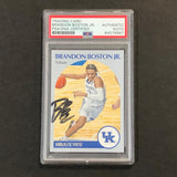 2021 Panini Chronicles Hoops #45 Brandon Boston Jr Signed Card AUTO PSA Slabbed Kentucky