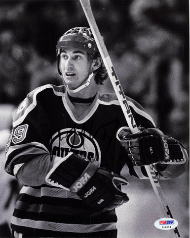 Wayne Gretzky Signed 8x10 Photo PSA/DNA LOA Edmonton Oilers Autographed