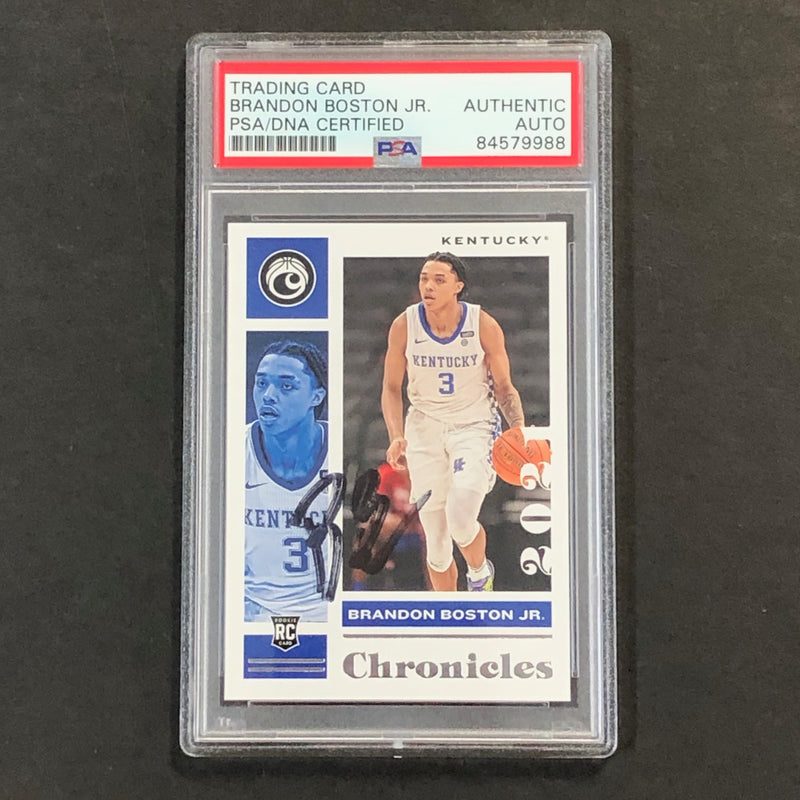 2021 Panini Chronicles #25 Brandon Boston Jr Signed Card AUTO PSA Slabbed RC Kentucky