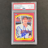 1986 FLEER STAR STICKERS #85 Lance Parrish Signed Card PSA Slabbed Auto Tigers