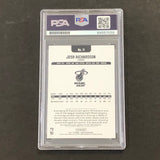 2017-18 NBA Hoops #71 Josh Richardson Signed Card AUTO PSA Slabbed Heat