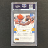 2010-11 Totally Certified #92 Raymond Felton Signed Card AUTO PSA/DNA Slabbed Nuggets
