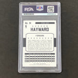 2015-16 Panini NBA Hoops #91 Gordon Hayward Signed AUTO PSA Slabbed Jazz
