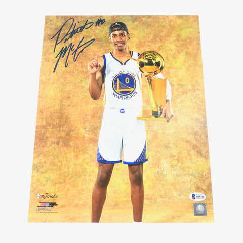 Patrick McCaw signed 11x14 photo BAS Beckett Golden State Warriors Autographed