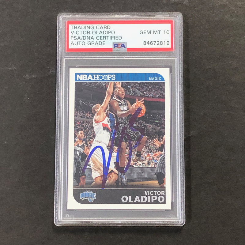 2014-15 Panini NBA Hoops #14 Victor Oladipo Signed Card AUTO 10 PSA/DNA Slabbed Magic