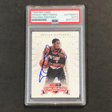 2012-13 Panini Crusade #41 Wesley Matthews Signed Card AUTO PSA Slabbed Trailblazers