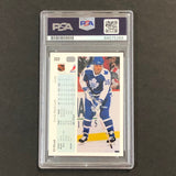 1990 Upper Deck #222 Ed Olczyk Signed Card AUTO PSA slabbed Maple Leafs