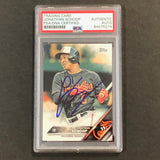 2016 Topps #295 JONATHAN SCHOOP Signed Card PSA Slabbed Auto Orioles