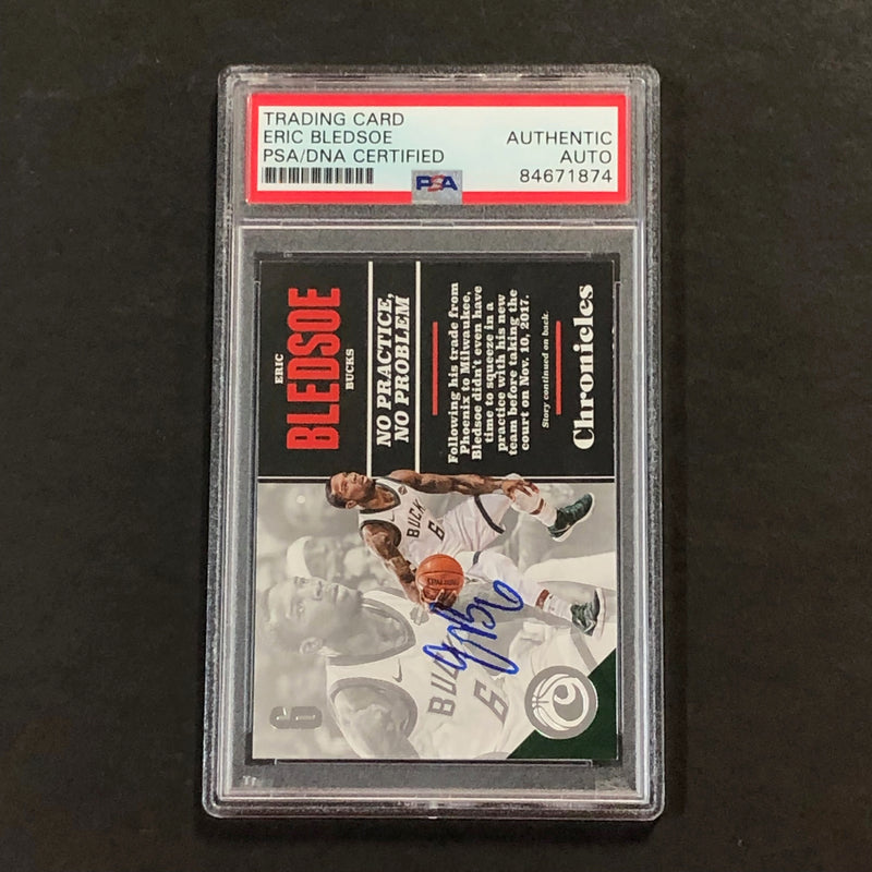2018-19 Panini Chronicles #87 Eric Bledsoe Signed Card PSA Slabbed