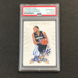 2012-13 Panini Crusade #77 Tayshaun Prince Signed Card AUTO PSA Slabbed Grizzlies